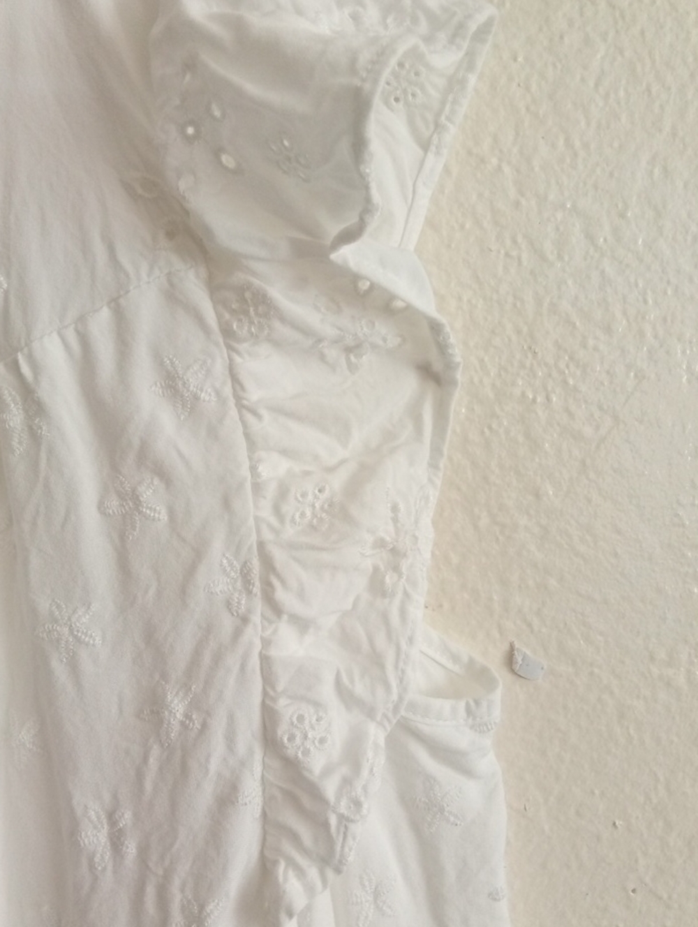 TORRID White Eyelet Ruffle Tank - Picture 8 of 13
